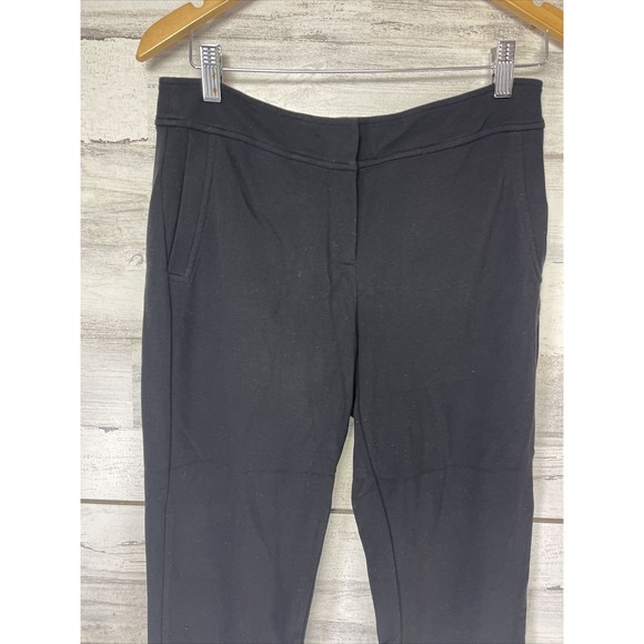 Eileen Fisher Pants Women's Small Petite Black Tapered Viscose Stretch Pockets - Picture 2 of 5